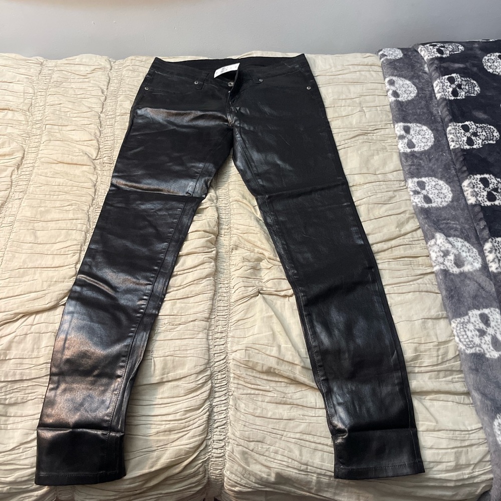 Carmar black foil jeans